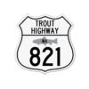 Trout Highway 821 Sticker
