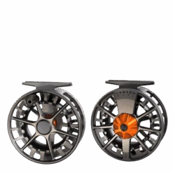 Waterworks Lamson's Guru S Series HD Reels // Excellent Spey Reel -Fishpond Store GS two up blaze transparency