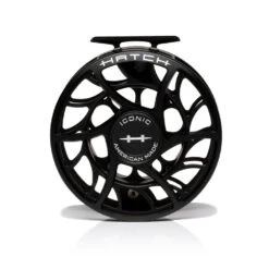 Hatch Iconic Fly Reel // 11 Plus -Fishpond Store Iconic11PlusReel BlackSilver LargeArbor Front