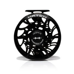 Hatch Iconic Fly Reel // 11 Plus -Fishpond Store Iconic11PlusReel BlackSilver MidArbor front