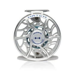 Hatch Iconic Fly Reel // 11 Plus -Fishpond Store Iconic11PlusReel ClearBlue MidArbor Front
