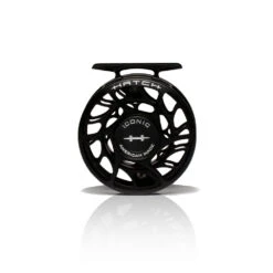 Hatch Iconic Fly Reel // 3 Plus -Fishpond Store Iconic3PlusReel BlackSilver LargeArbor Front