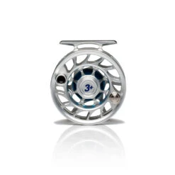 Hatch Iconic Fly Reel // 3 Plus -Fishpond Store Iconic3PlusReel ClearBlue LargeArbor Back