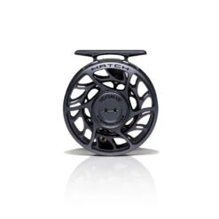 Hatch Iconic Fly Reel // 3 Plus -Fishpond Store Iconic3PlusReel GreyBlack LargeArbor Front