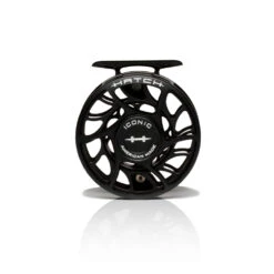 Hatch Iconic Fly Reel // 4 Plus -Fishpond Store Iconic4PlusReel BlackSilver LargeArbor Front