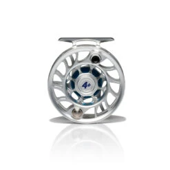 Hatch Iconic Fly Reel // 4 Plus -Fishpond Store Iconic4PlusReel ClearBlue LargeArbor Back