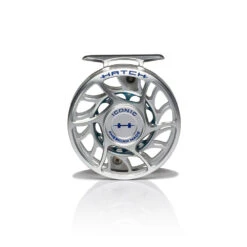 Hatch Iconic Fly Reel // 4 Plus -Fishpond Store Iconic4PlusReel ClearBlue LargeArbor Front