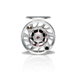 Hatch Iconic Fly Reel // 4 Plus -Fishpond Store Iconic4PlusReel ClearRed LargeArbor Back