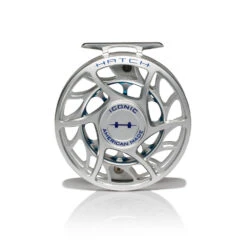 Hatch Iconic Fly Reel // 7 Plus -Fishpond Store Iconic7PlusReel ClearBlue LargeArbor Front