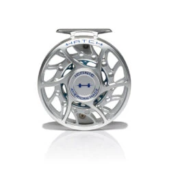 Hatch Iconic Fly Reel // 7 Plus -Fishpond Store Iconic7PlusReel ClearBlue MidArbor Front