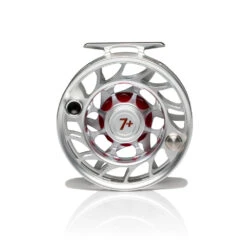 Hatch Iconic Fly Reel // 7 Plus -Fishpond Store Iconic7PlusReel ClearRed LargeArbor Back