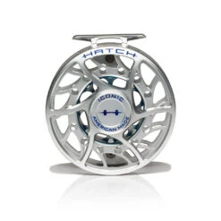 Hatch Iconic Fly Reel // 9 Plus -Fishpond Store Iconic9PlusReel ClearBlue MidArbor Front