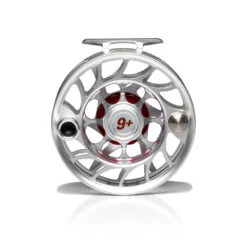 Hatch Iconic Fly Reel // 9 Plus -Fishpond Store Iconic9PlusReel ClearRed LargeArbor Back