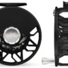 Abel Rove Fly Reel // Black 1 Abel Rove Fly Reel // Black -Fishpond Store abelrovereelblackplatinumdragpknoblatinumhandle