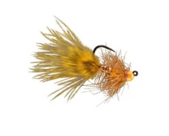 RIO's Gold Jigger // Tungsten Jig Micro Streamer -Fishpond Store goldjiggerhotbrown